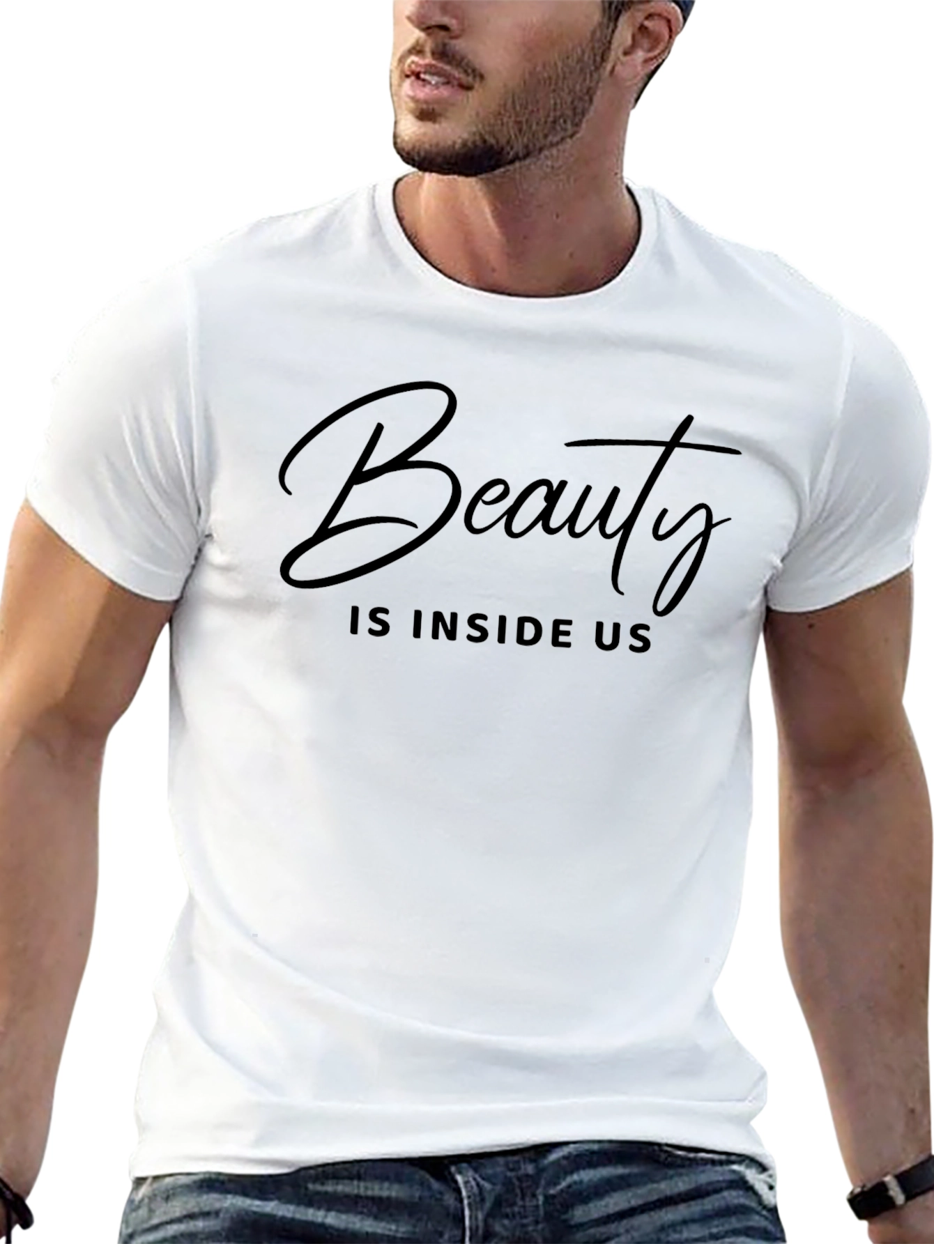 Beauty Inside Us Black T-Shirt