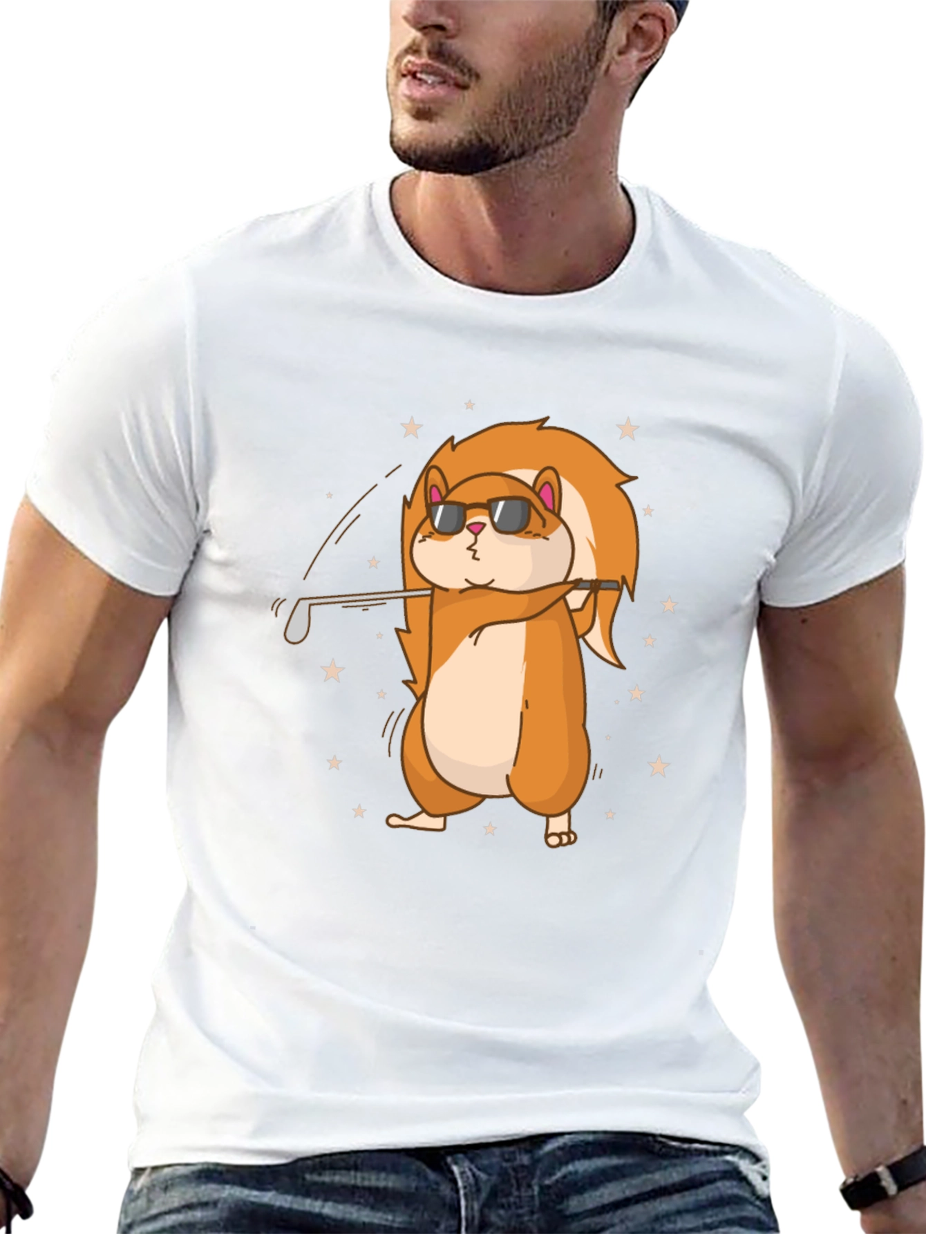 Funny Hamster Golf T-Shirt