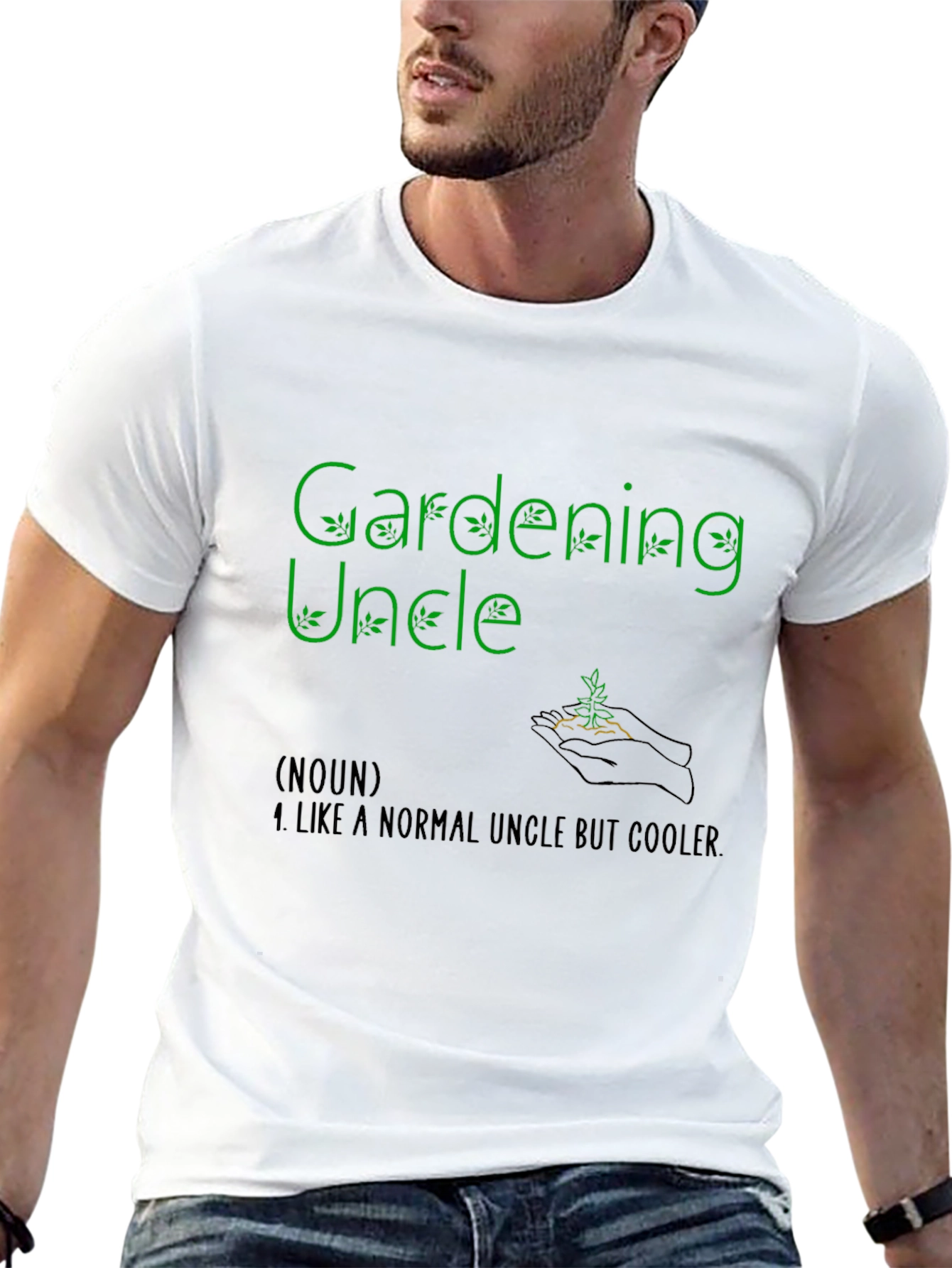 Gardening Uncle Graphic T-Shirt - Cool Plant Lover Gift