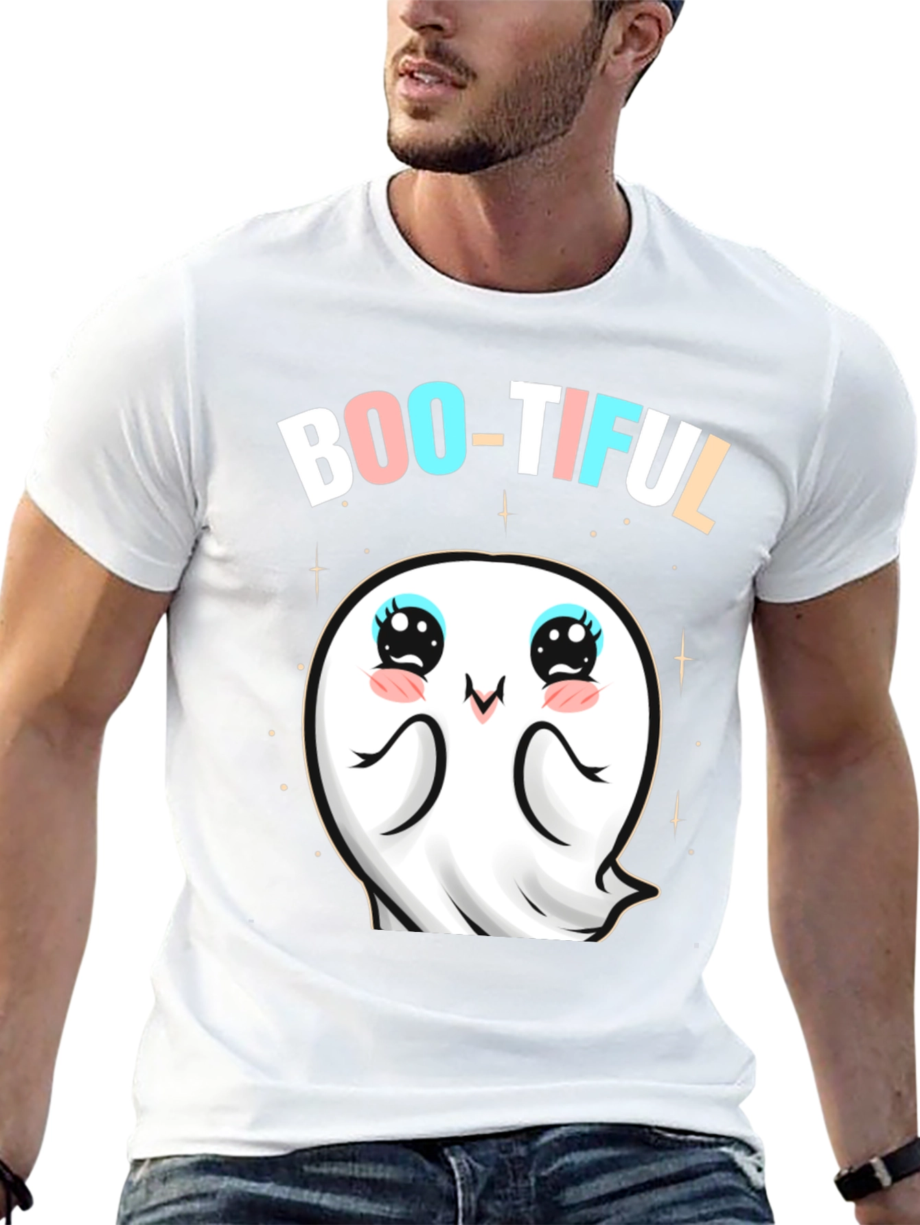 Boo-Tiful Ghost T-Shirt - Cute Halloween Apparel