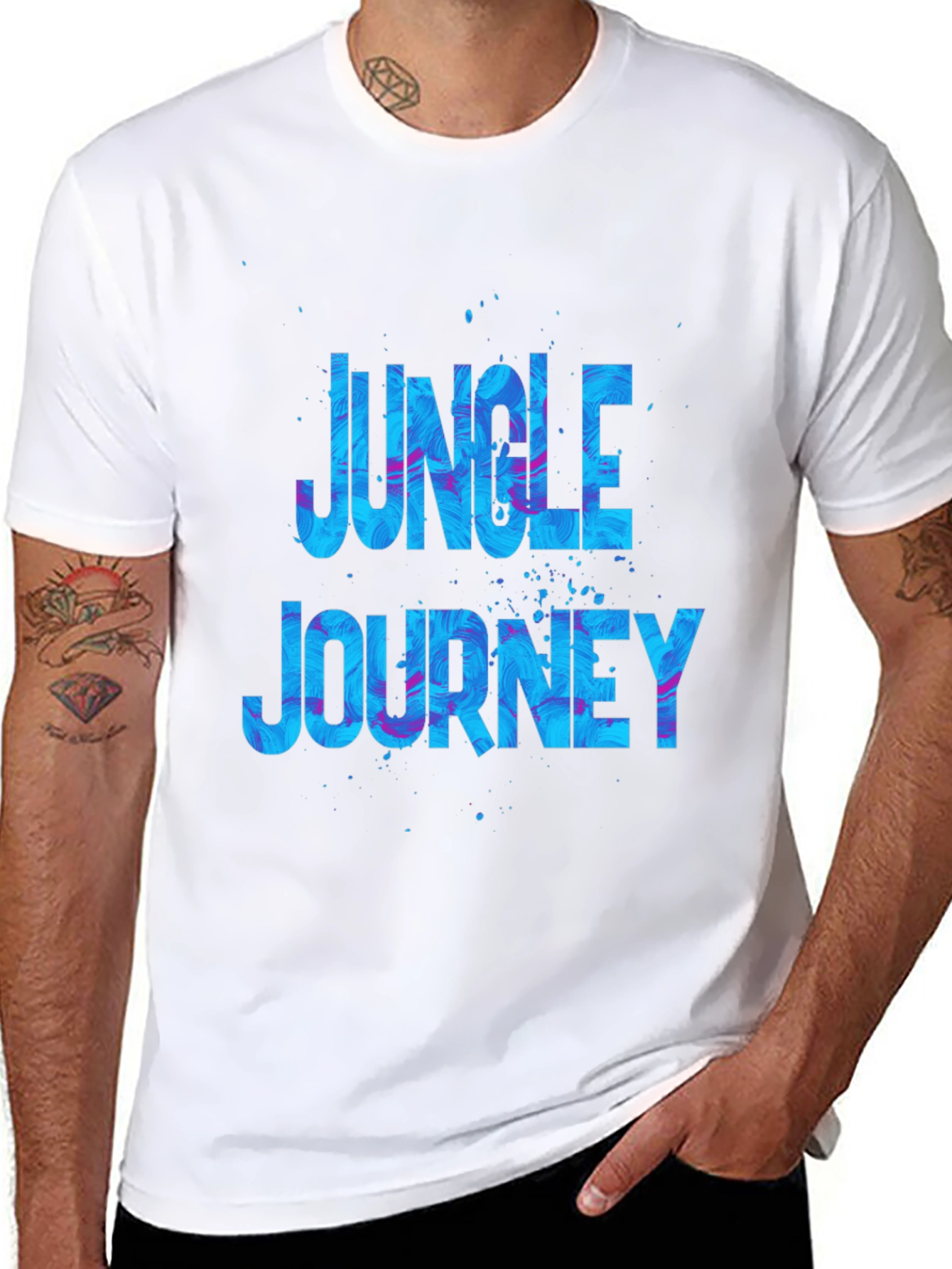 Jungle Journey Graphic Black T-Shirt