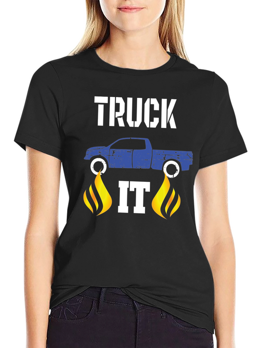 Truck It Graphic T-Shirt - Black Cotton Tee