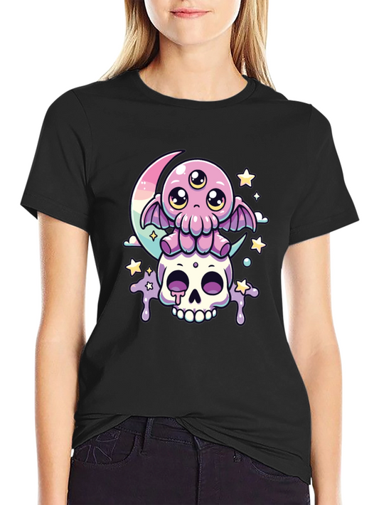 Cute Octopus Skull T-Shirt