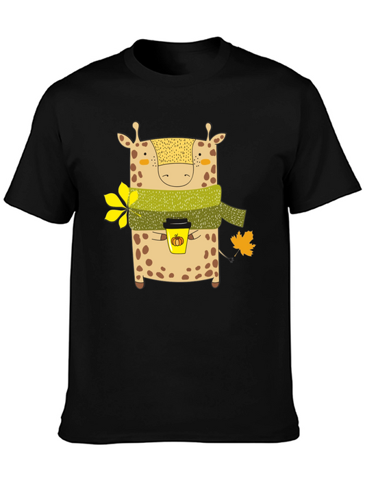 Giraffe Fall Coffee T-Shirt