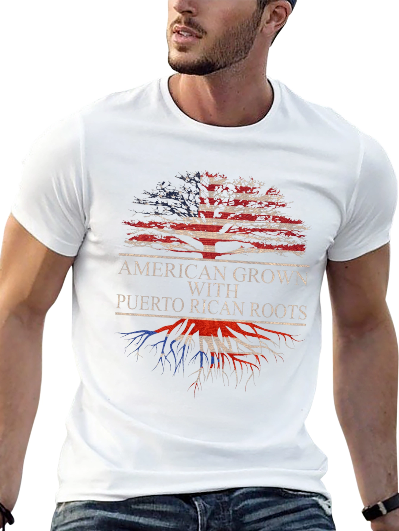 American Grown with Puerto Rican Roots T-Shirt