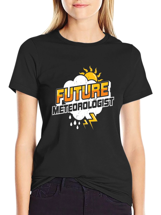 Future Meteorologist Black T-Shirt