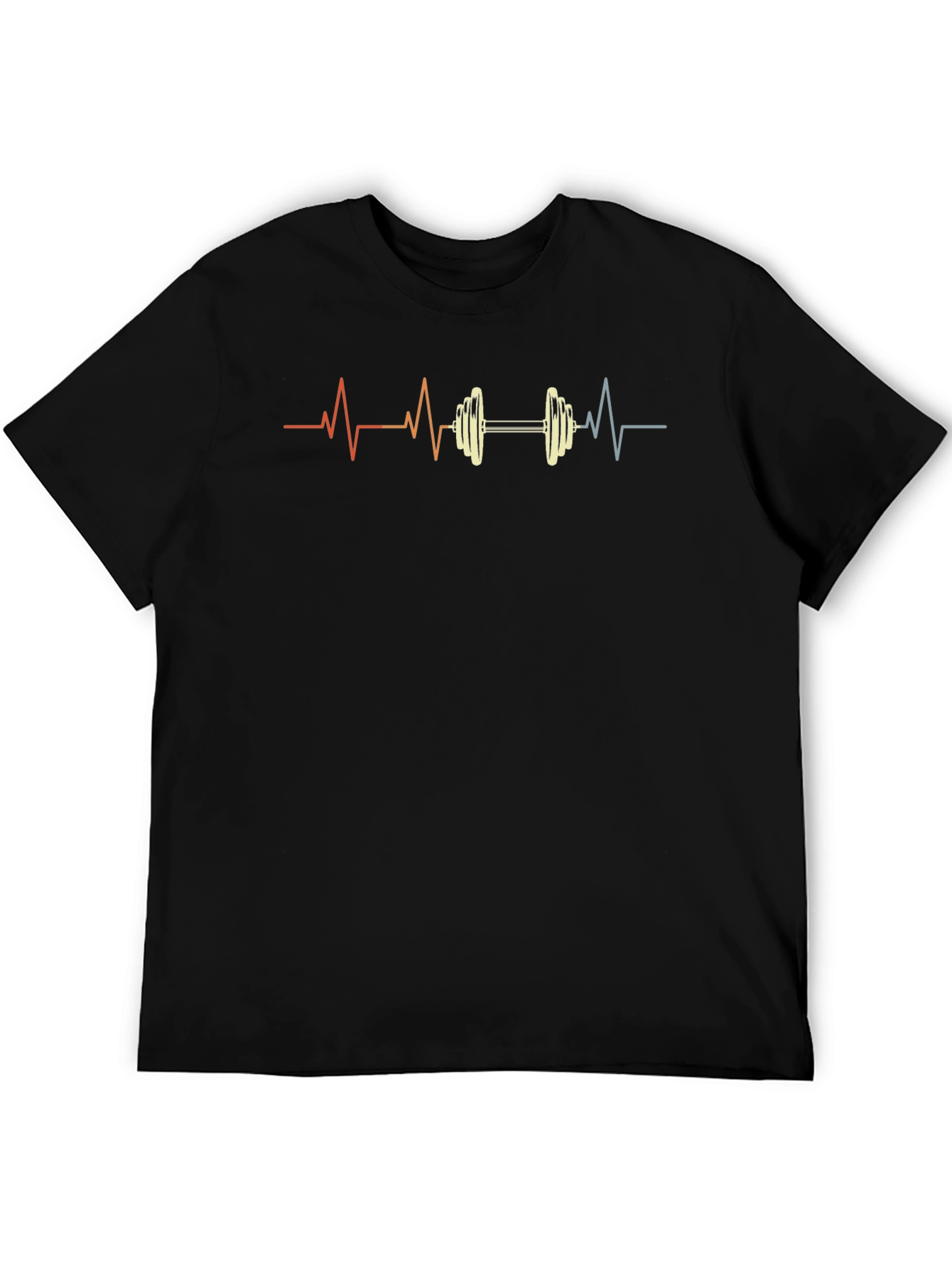 Workout Heartbeat Graphic Tee - Gym Lover Shirt