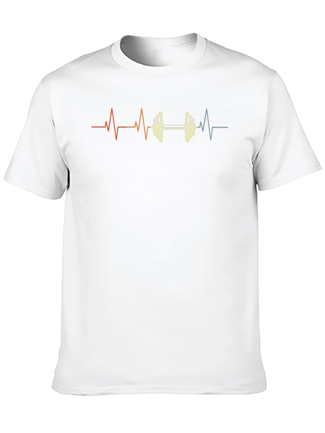 Workout Heartbeat Graphic Tee - Gym Lover Shirt