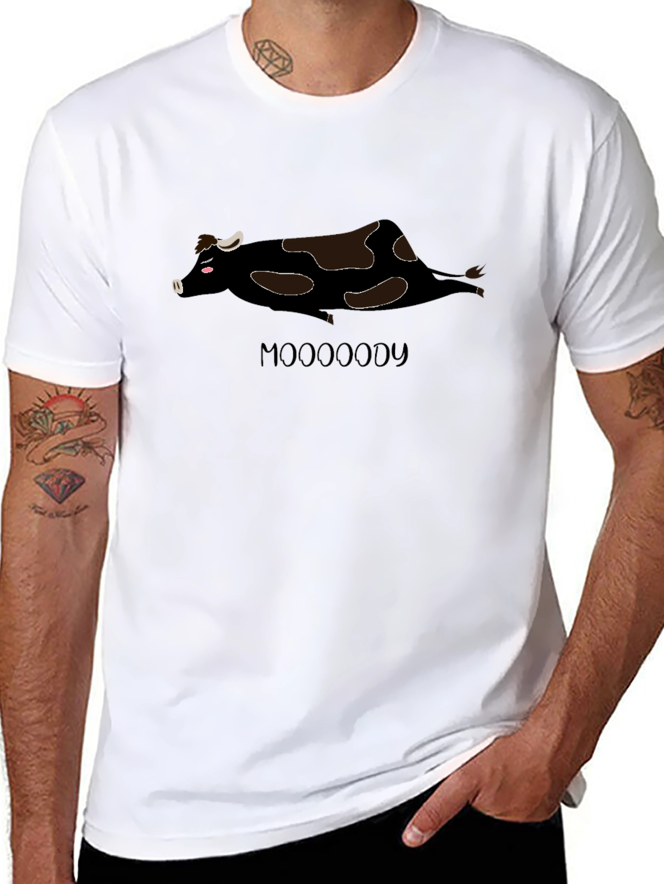Mooooody Cow T-Shirt - Relaxed Fit
