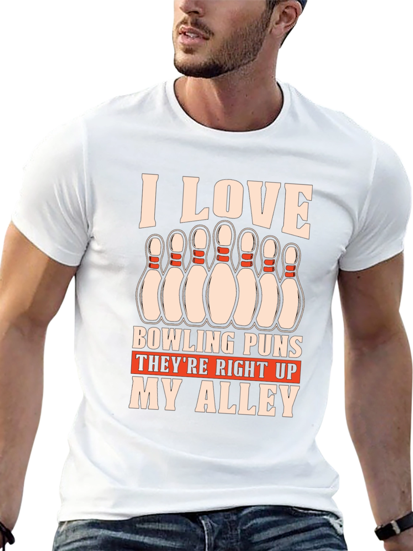 Bowling Puns T-Shirt - Right Up My Alley
