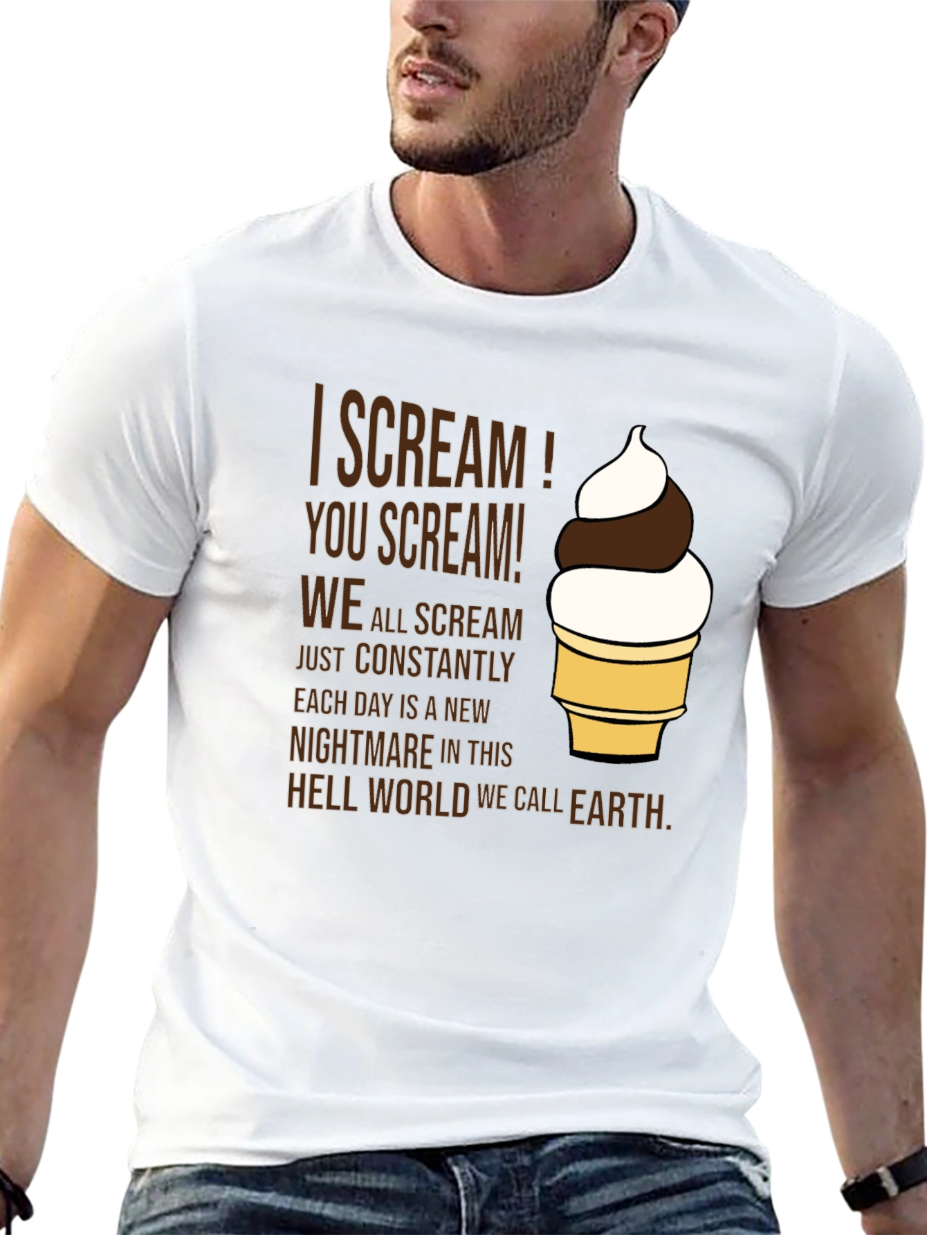 I Scream! Graphic Tee - Dark Humor T-Shirt