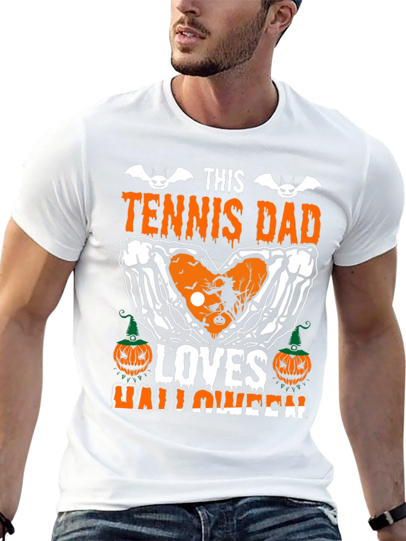 Tennis Dad Halloween Graphic Tee