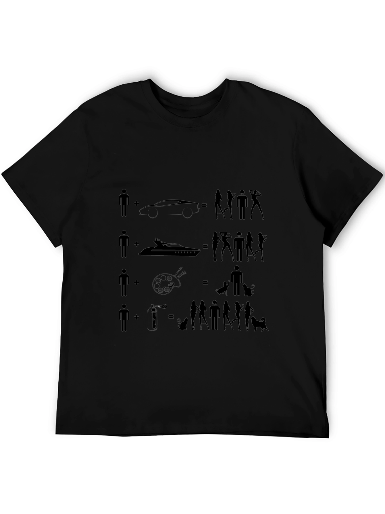 Humorous Equation Graphic T-Shirt