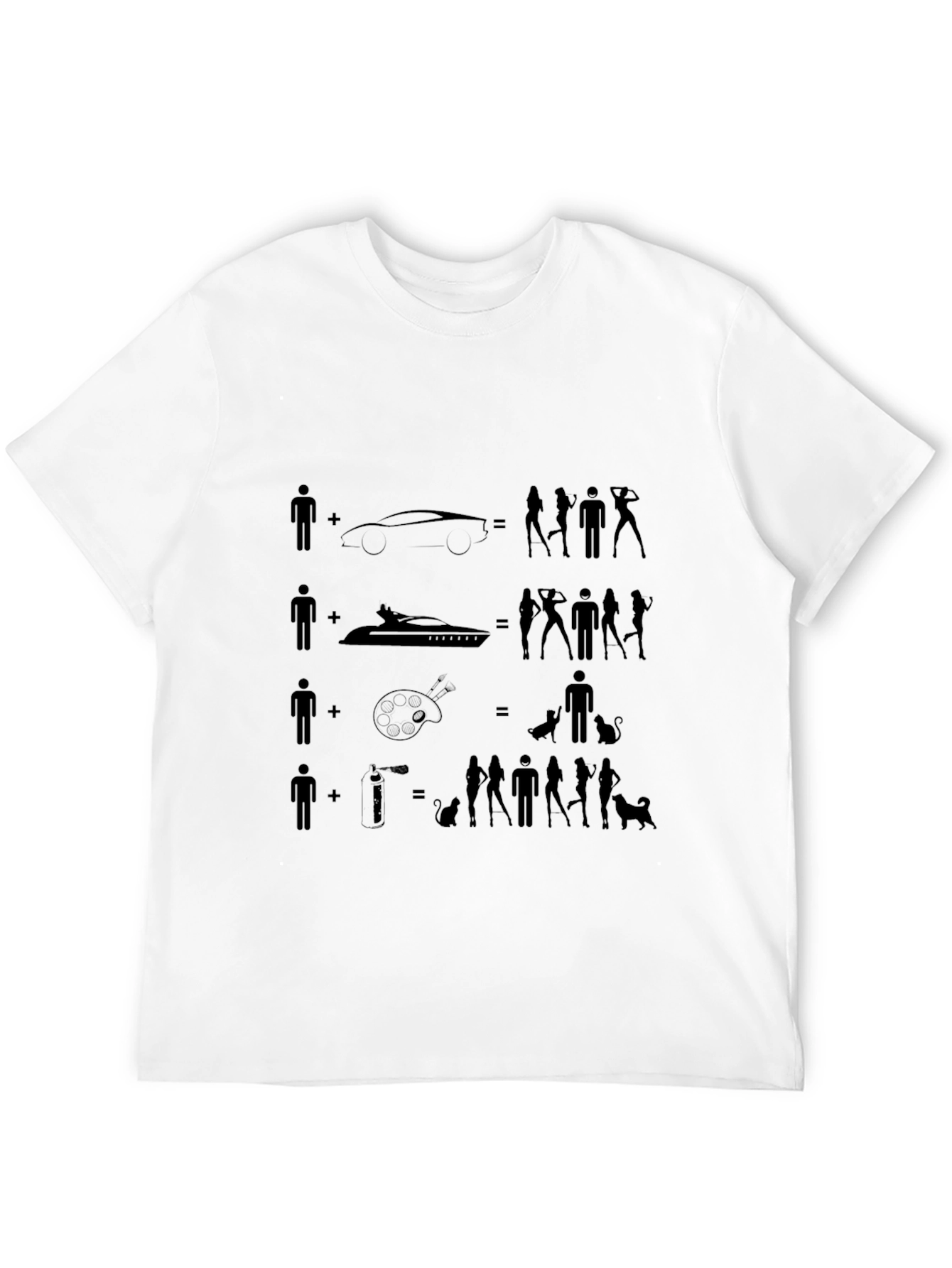 Humorous Equation Graphic T-Shirt