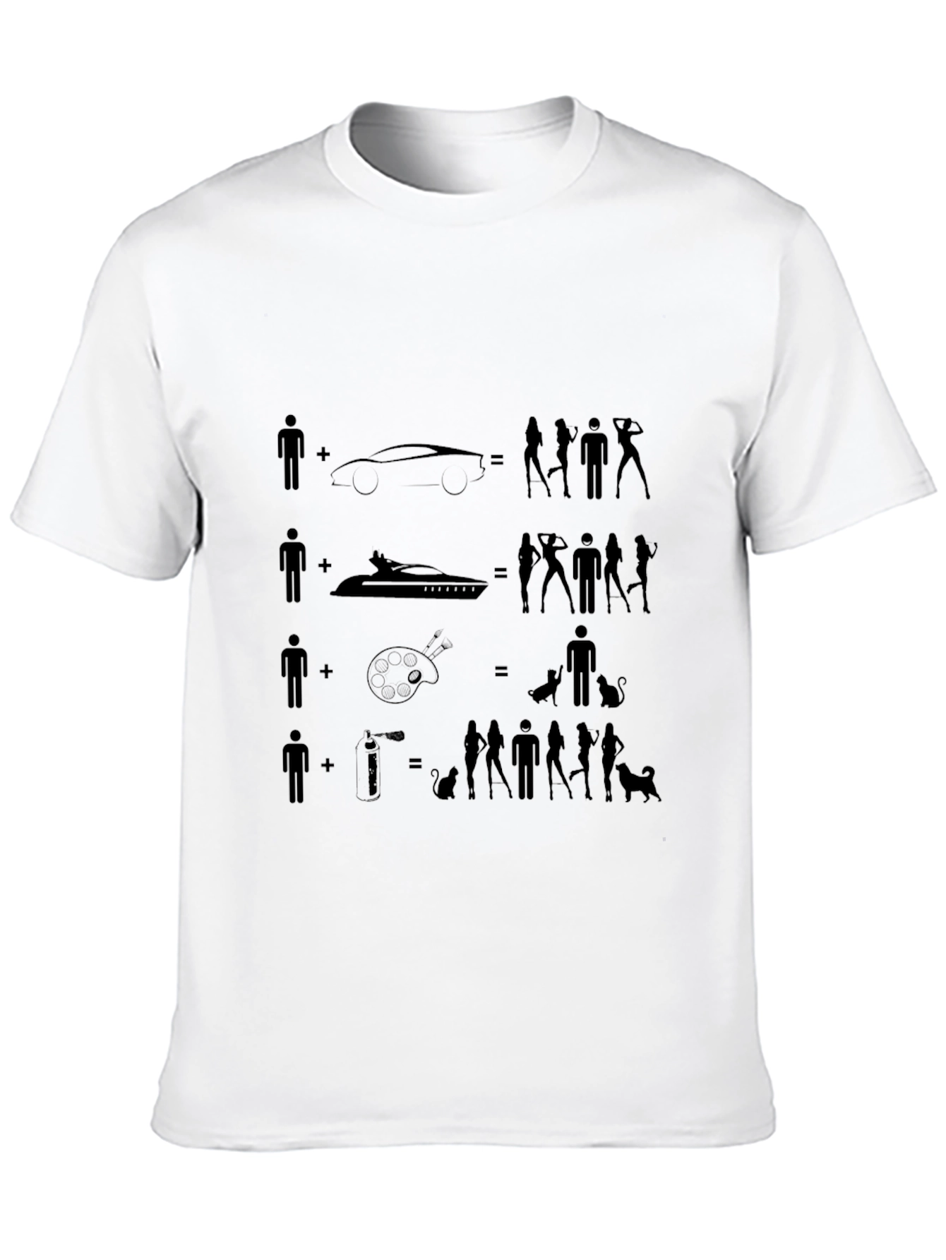 Humorous Equation Graphic T-Shirt