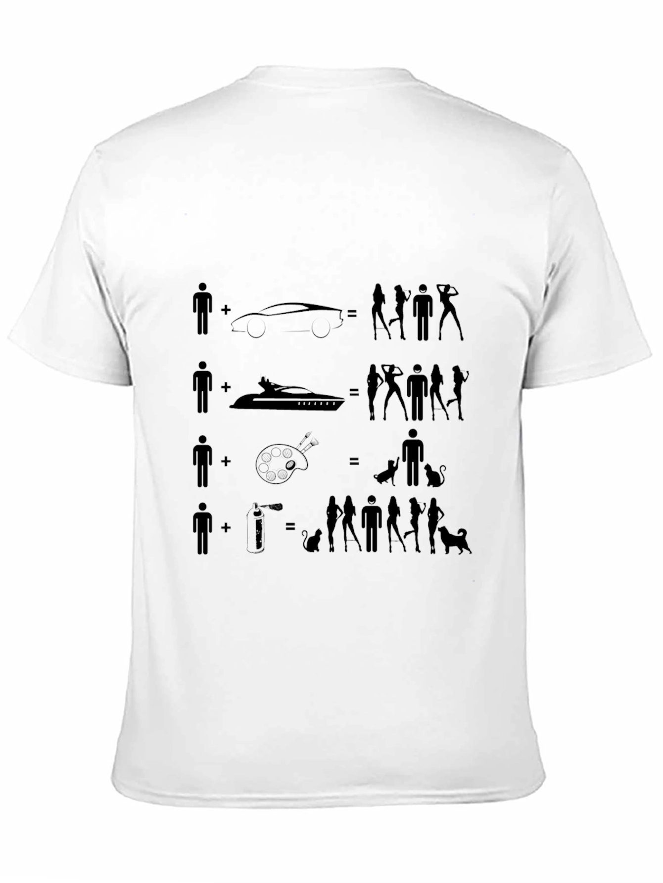 Humorous Equation Graphic T-Shirt