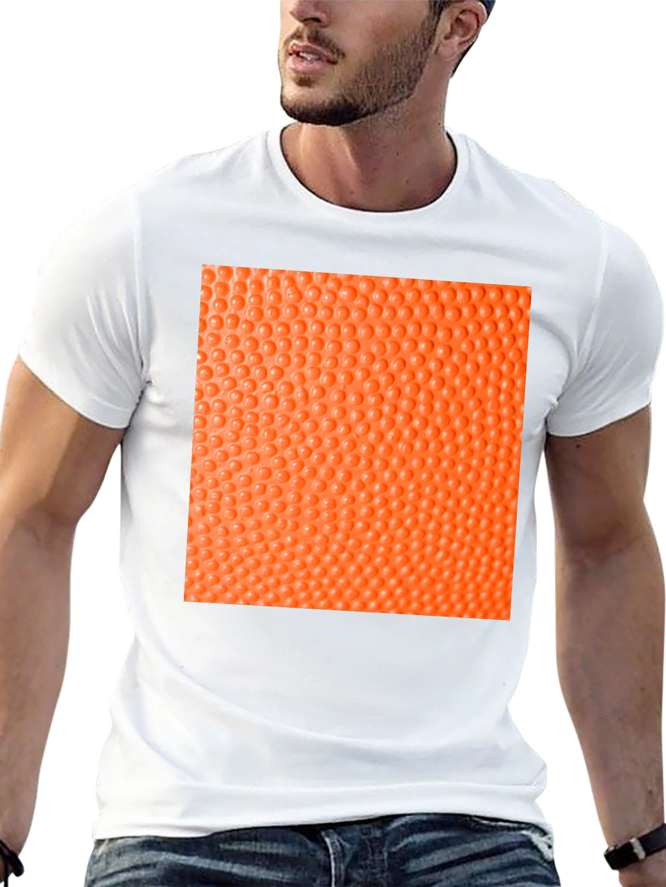 Textured Graphic Tee - Black