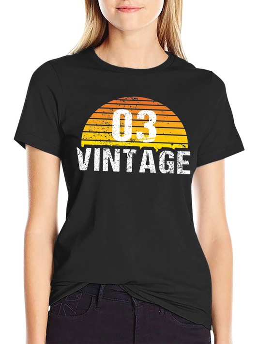 Vintage 03 Graphic Tee - Black Unisex T-Shirt