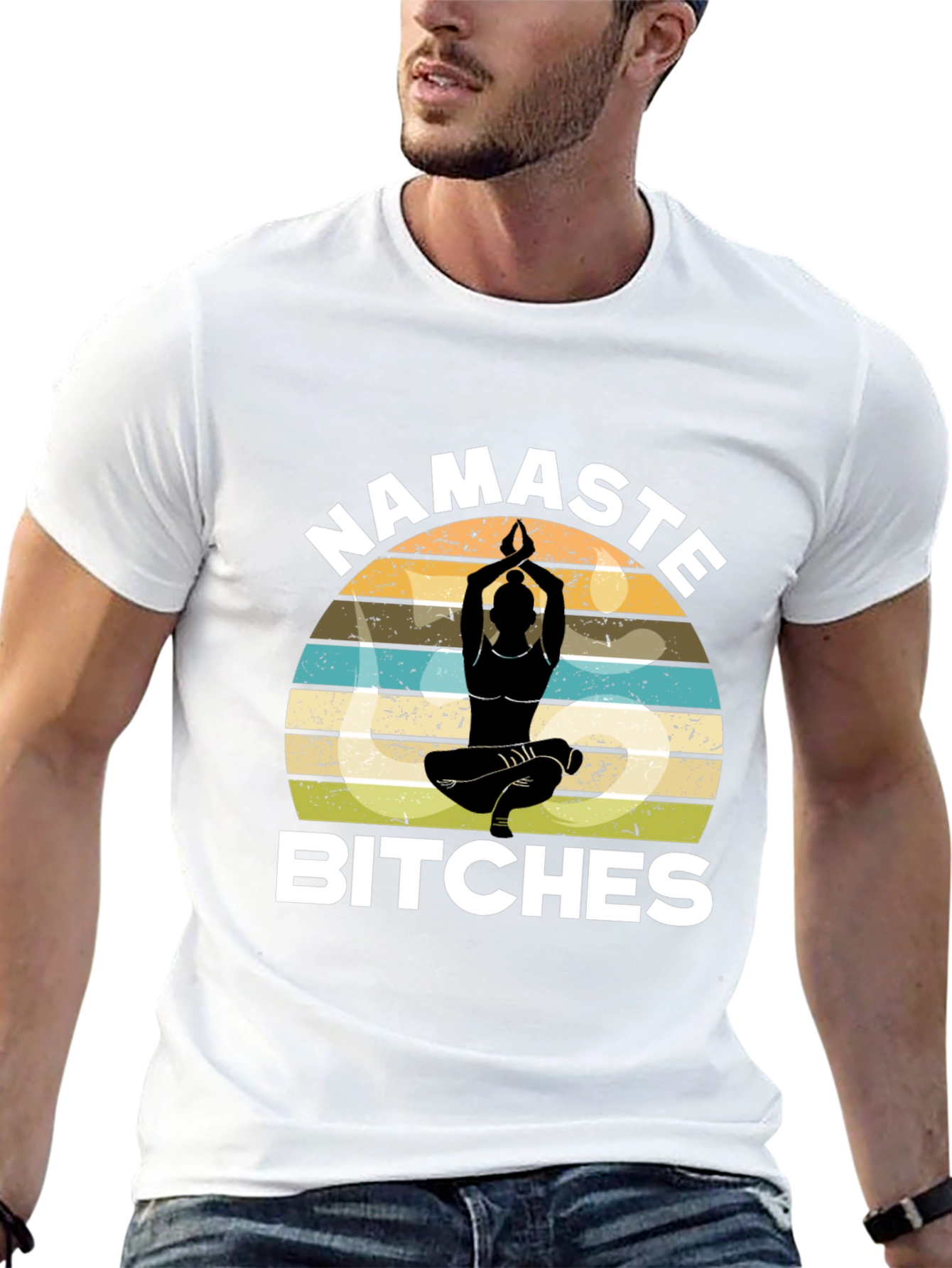 Namaste Bitches Graphic Tee - Yoga Humor