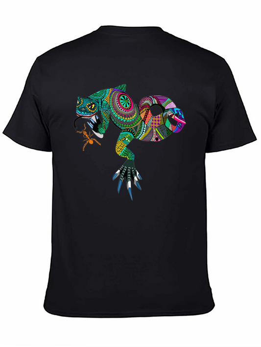Lizard Graphic Tee - Unique Patterned Reptile Design