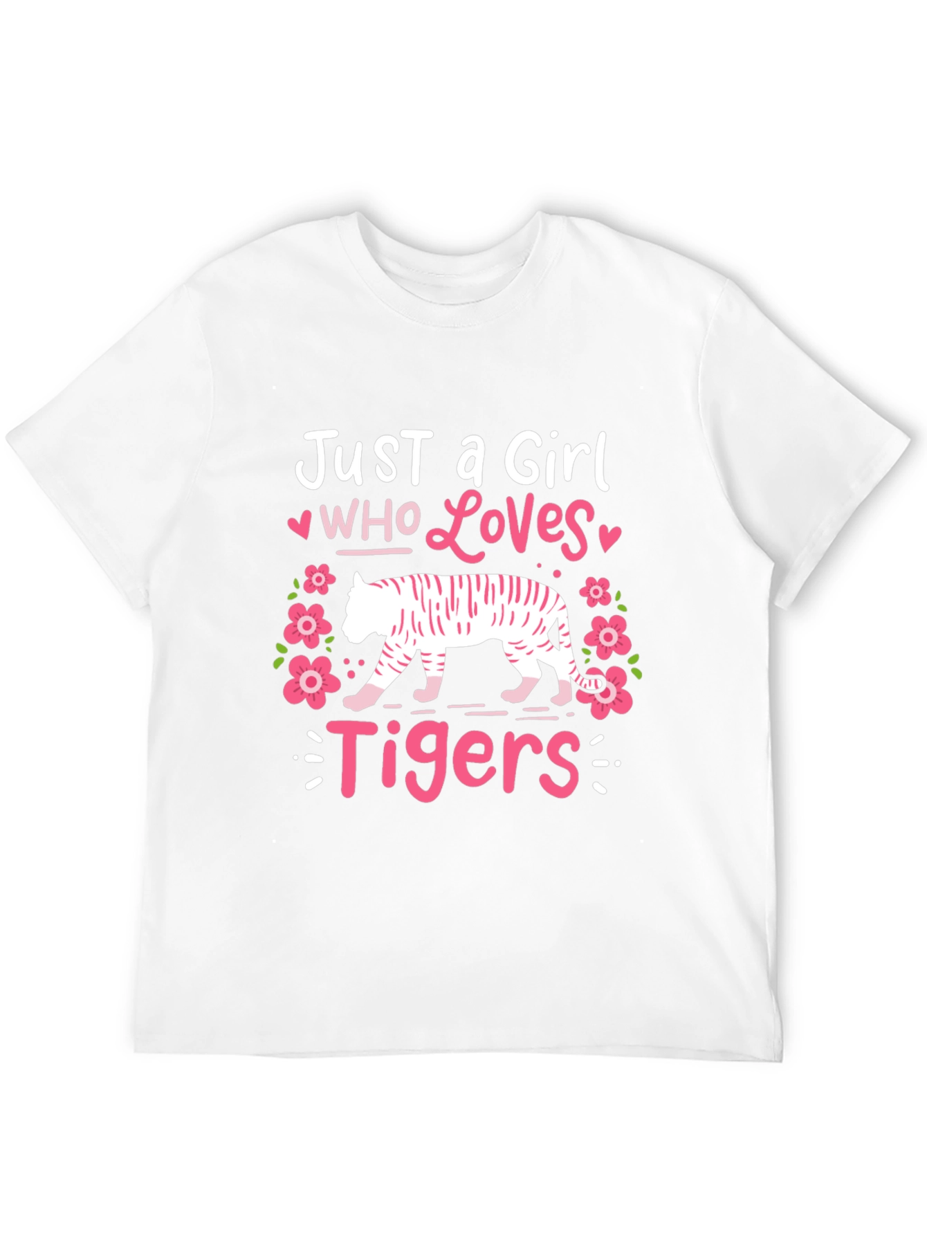 Just a Girl Who Loves Tigers Graphic Tee