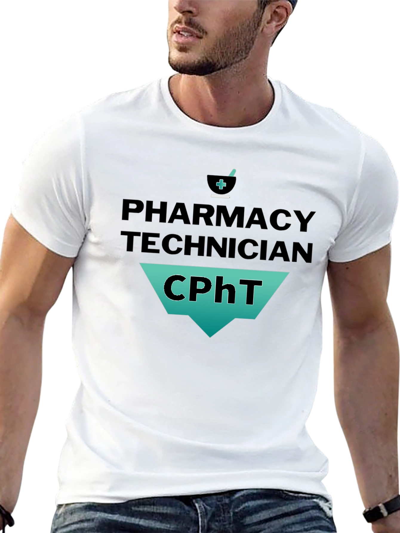 Pharmacy Technician CPhT T-Shirt - Black