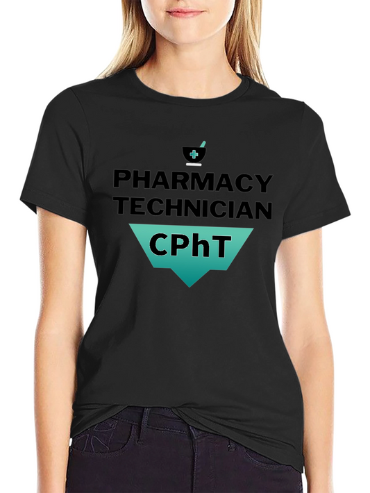 Pharmacy Technician CPhT T-Shirt - Black