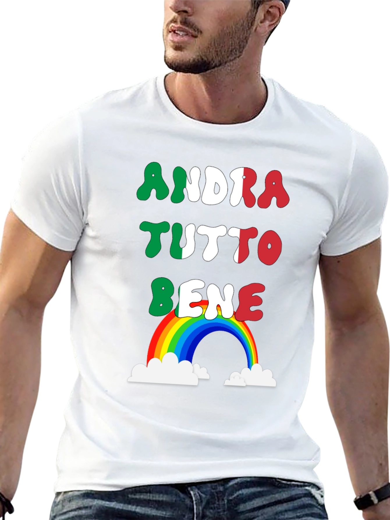 Andra Tutto Bene Italian Rainbow T-Shirt