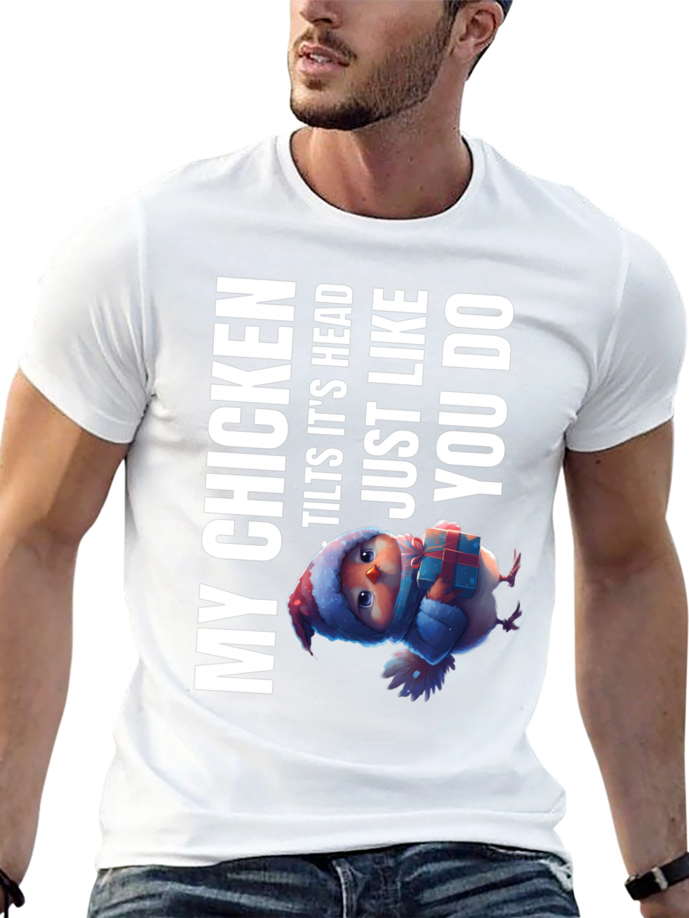 My Chicken Tilts Head T-Shirt - Funny Animal Tee