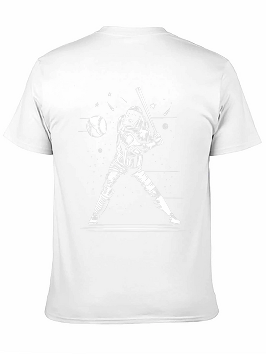 Astronaut Baseball T-Shirt - Space Hitter Tee