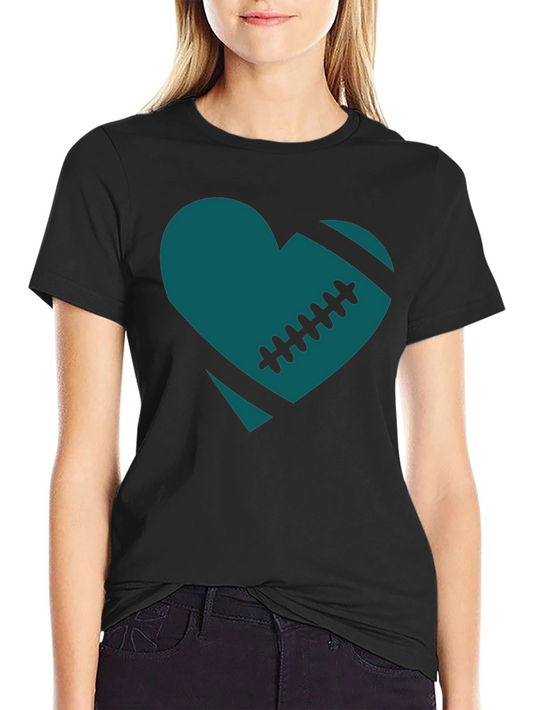 Football Heart Tee - Eagles Fan Shirt