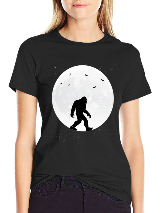Bigfoot Moon T-Shirt - Mythical Creature Tee