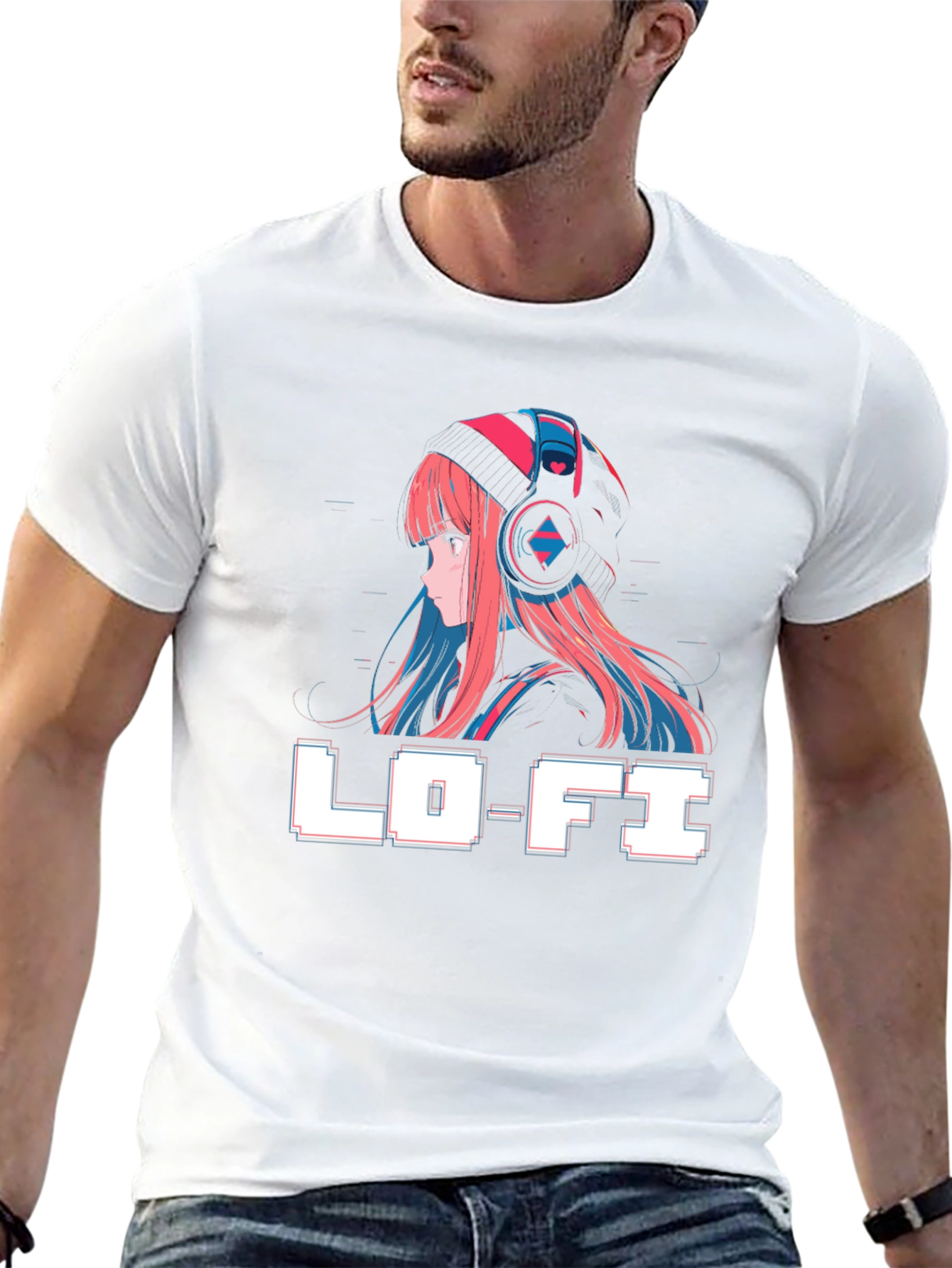 Lo-Fi Anime Girl Graphic T-Shirt