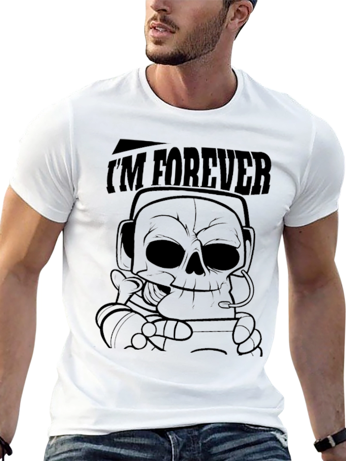 Im Forever T-Shirt - Skull Graphic Tee
