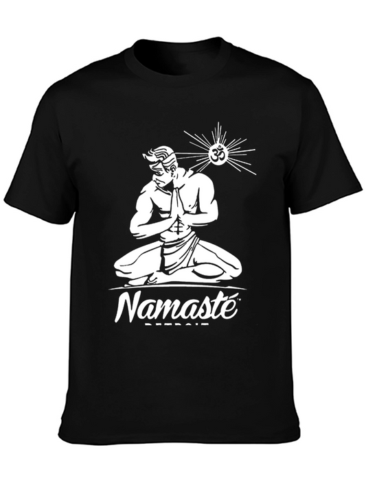 Namaste Detroit Graphic T-Shirt - Spiritual Design