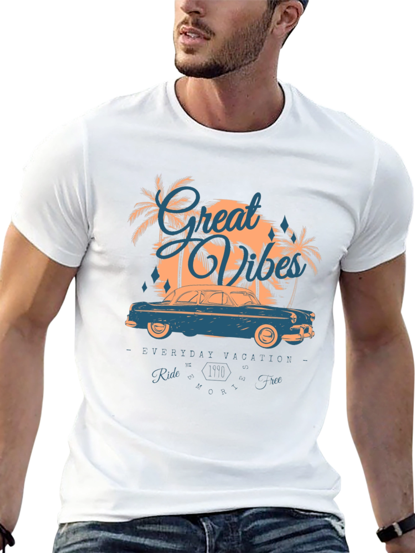 Great Vibes Graphic Tee - Everyday Vacation