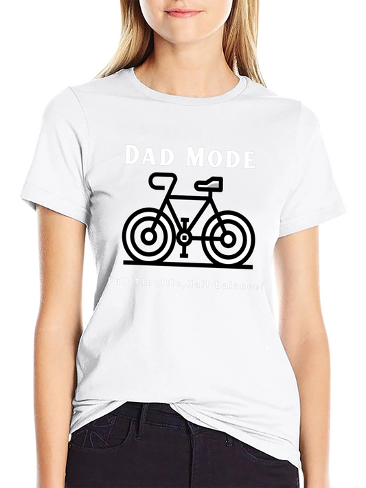 Dad Mode Bike Graphic Tee - Full Throttle Half Balance!