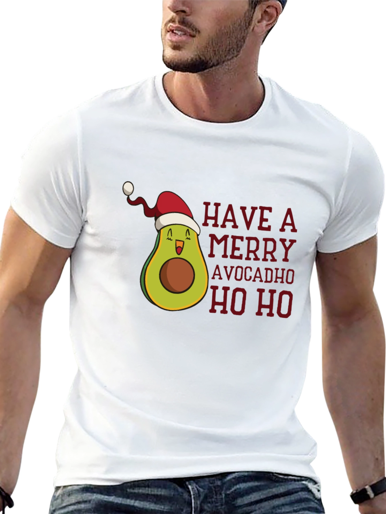 Merry Avocadho Ho Ho Holiday T-Shirt
