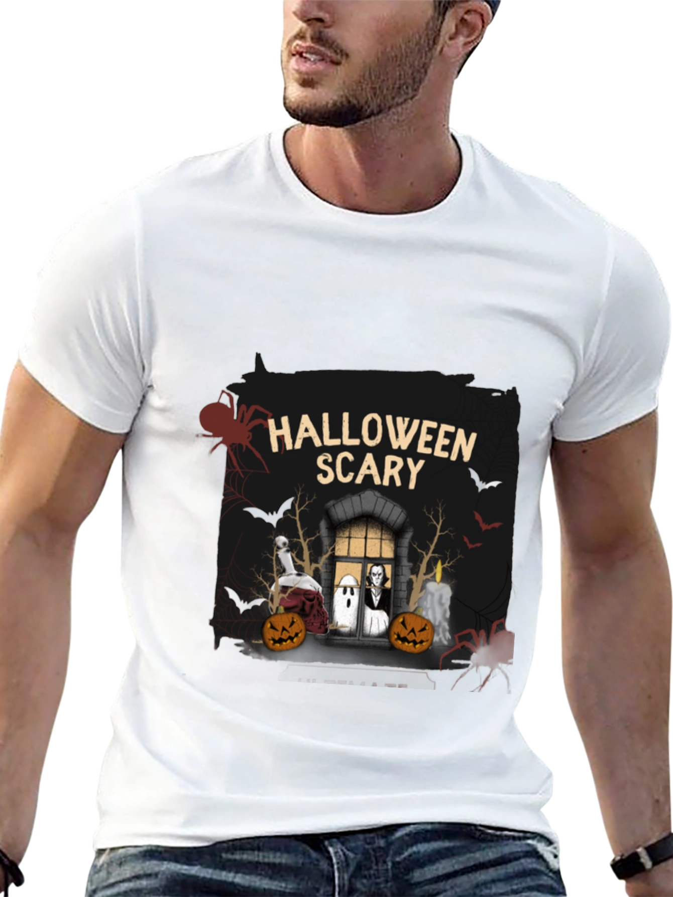 Halloween Scary Graphic T-Shirt