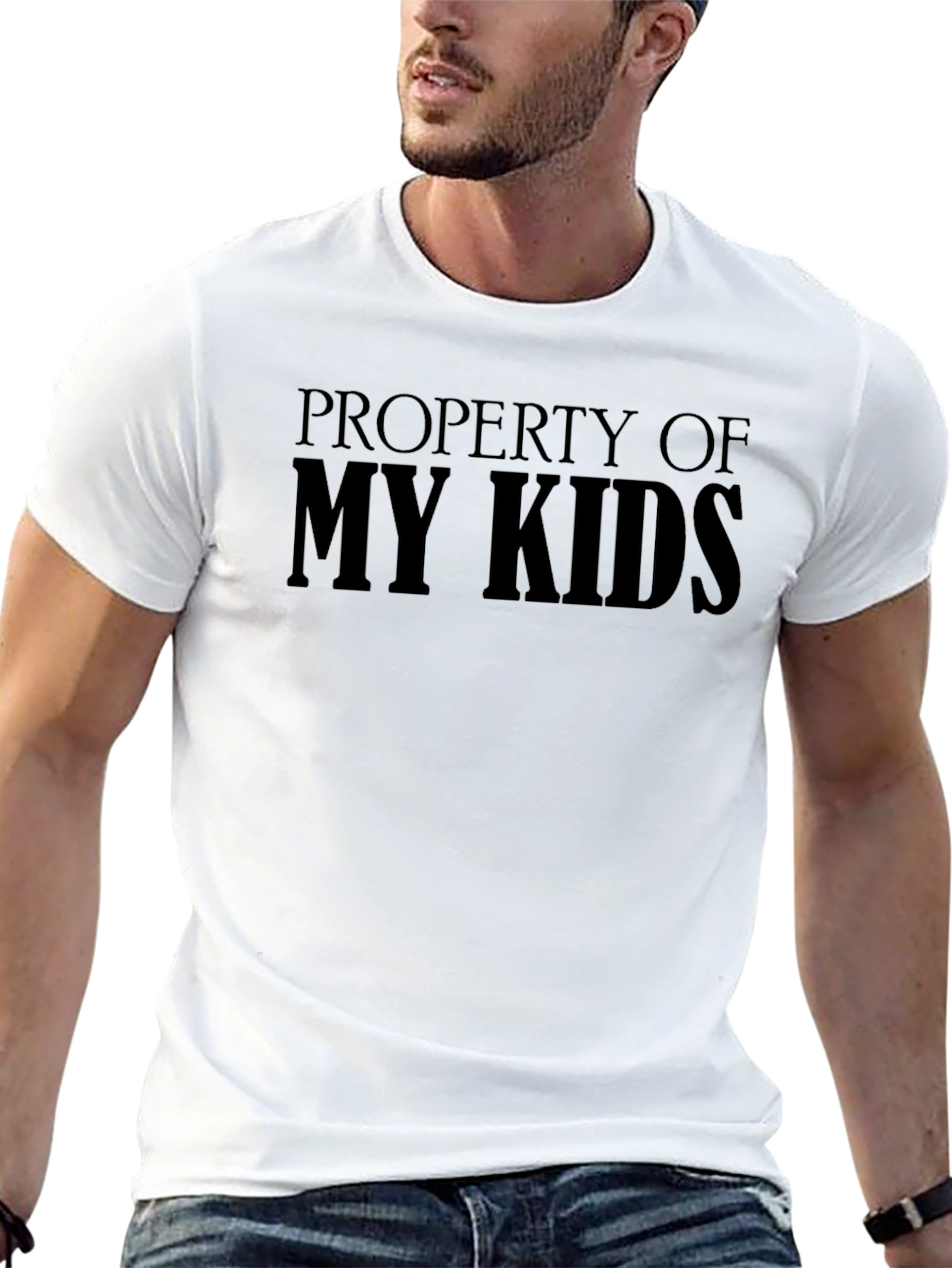 Property of My Kids Black Graphic T-Shirt