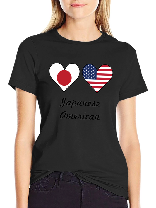 Japanese American Heart Flag T-Shirt