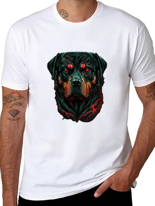 Rottweiler Graphic Tee - Mens Black T-Shirt