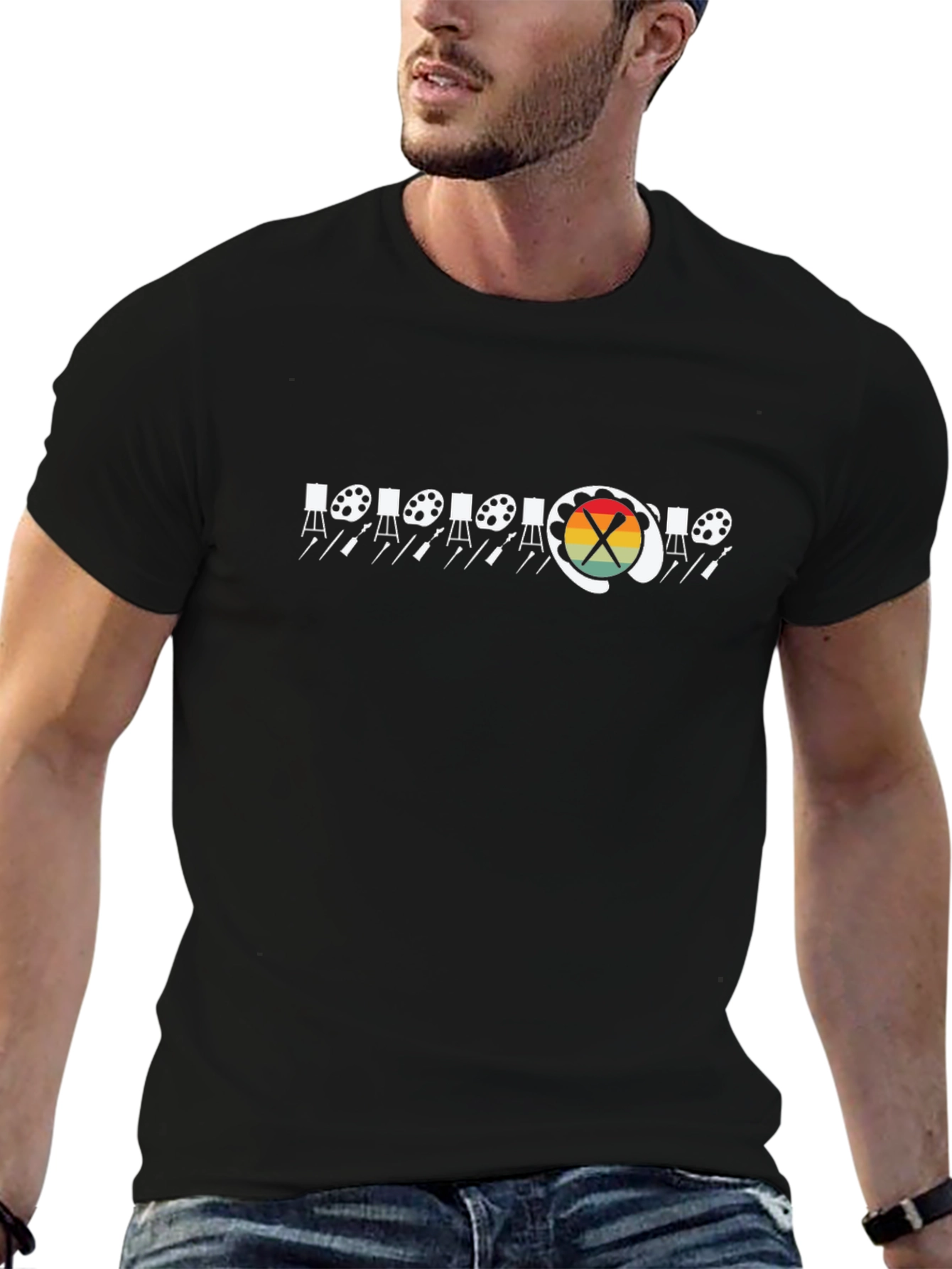 Artist Palette T-Shirt - Creative Design