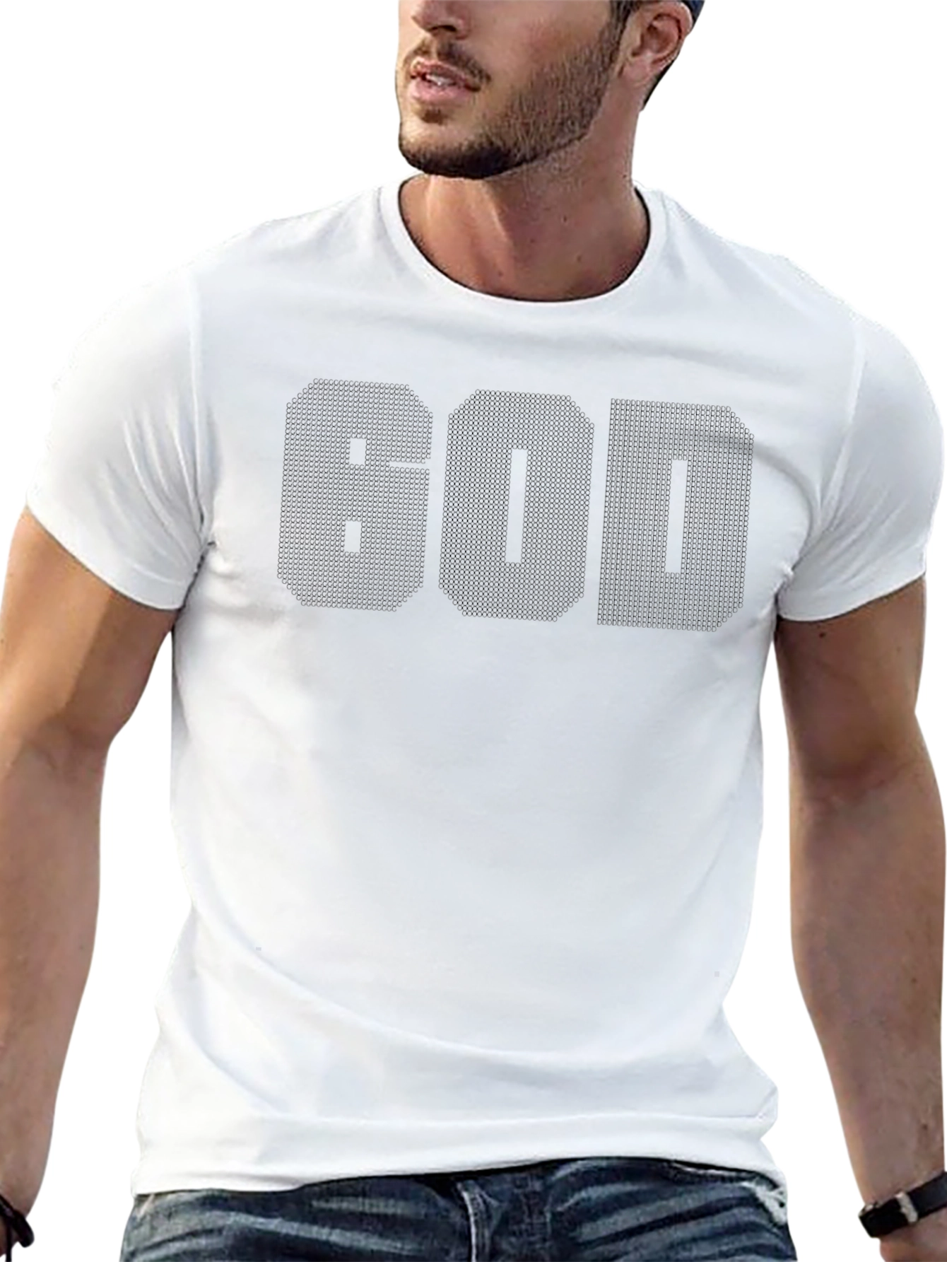 Black GOD Graphic Tee - Soft Cotton Blend