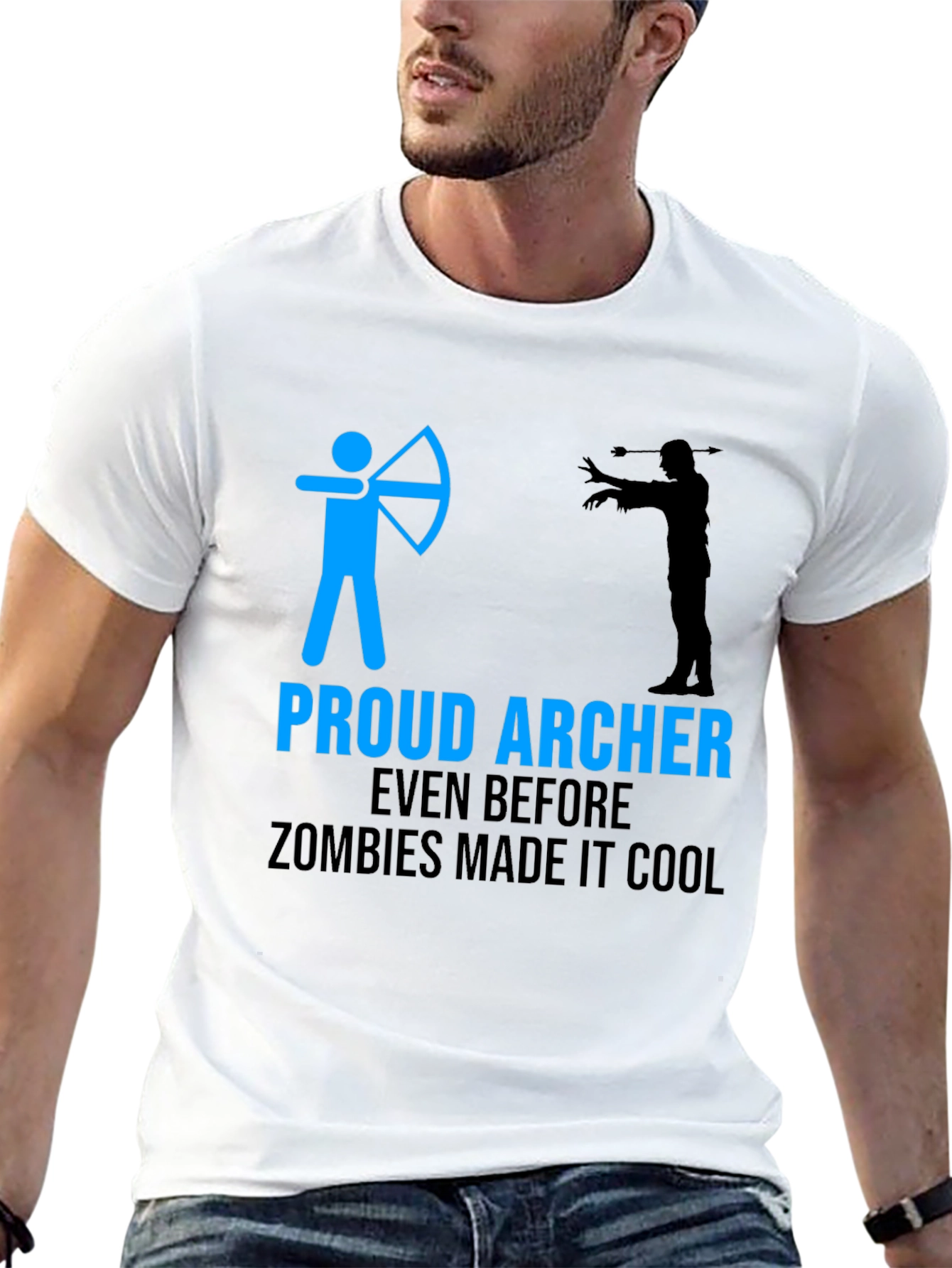 Proud Archer Zombie Funny T-Shirt