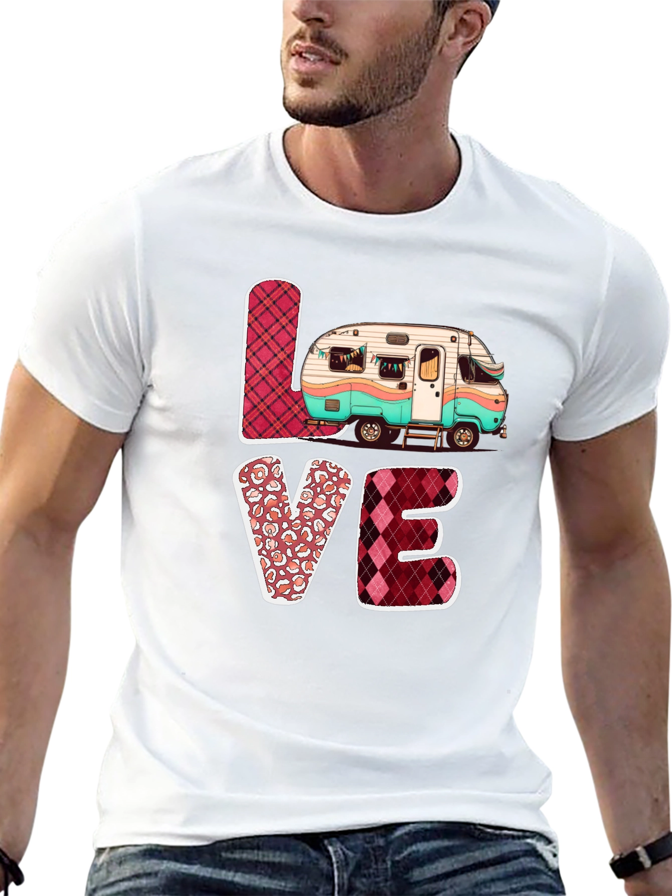 LOVE Camping T-Shirt Cute Camper Tee