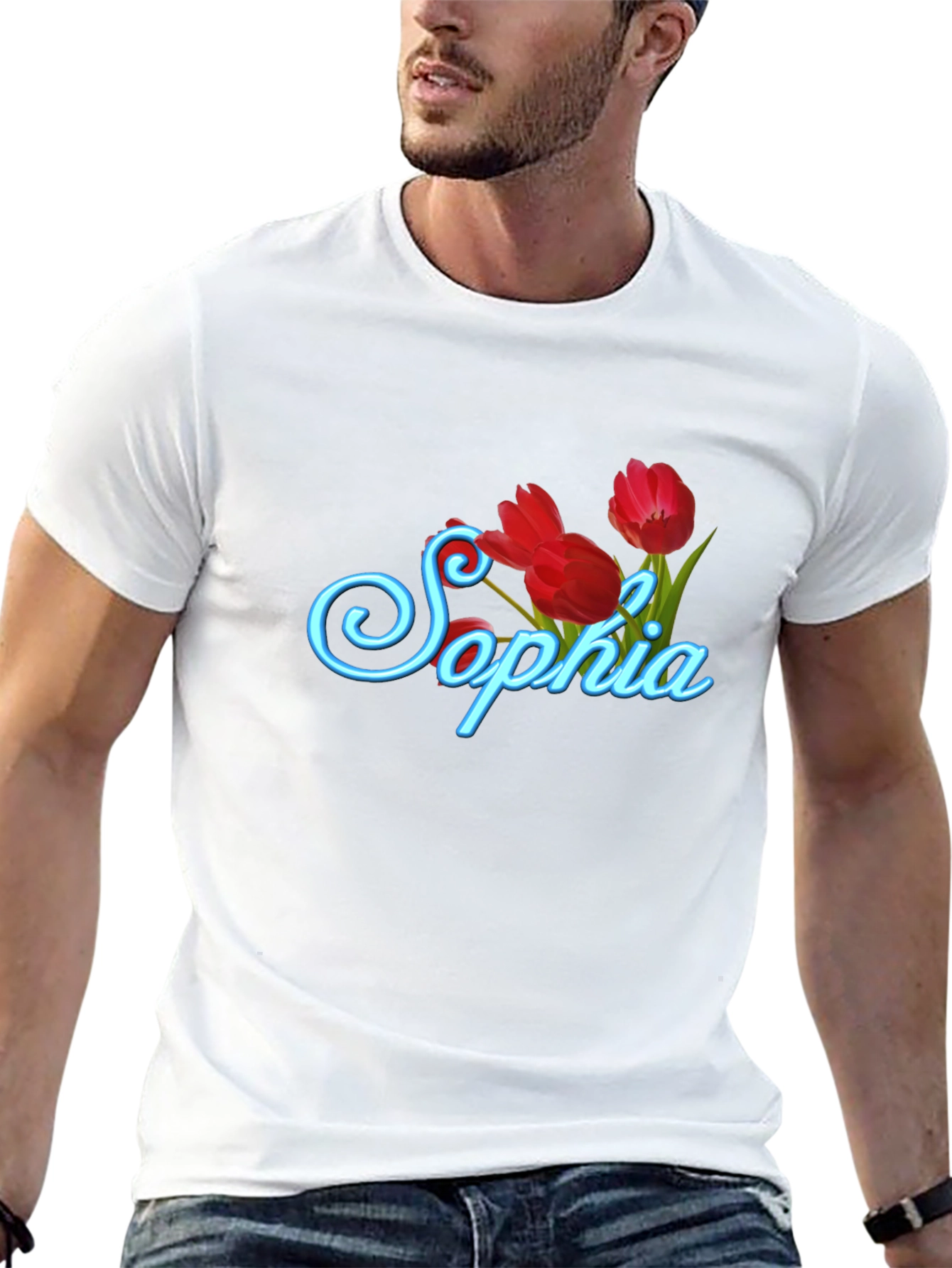 Sophia Tulip Black T-Shirt
