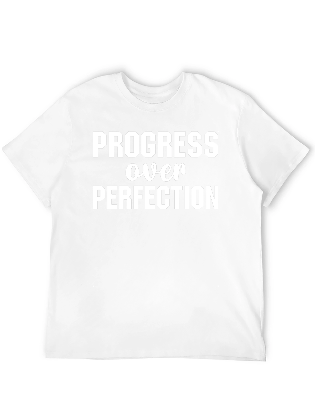Progress Over Perfection Black T-Shirt