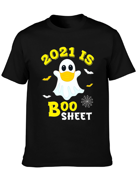 2021 Is Boo Sheet Funny Halloween Ghost T-Shirt
