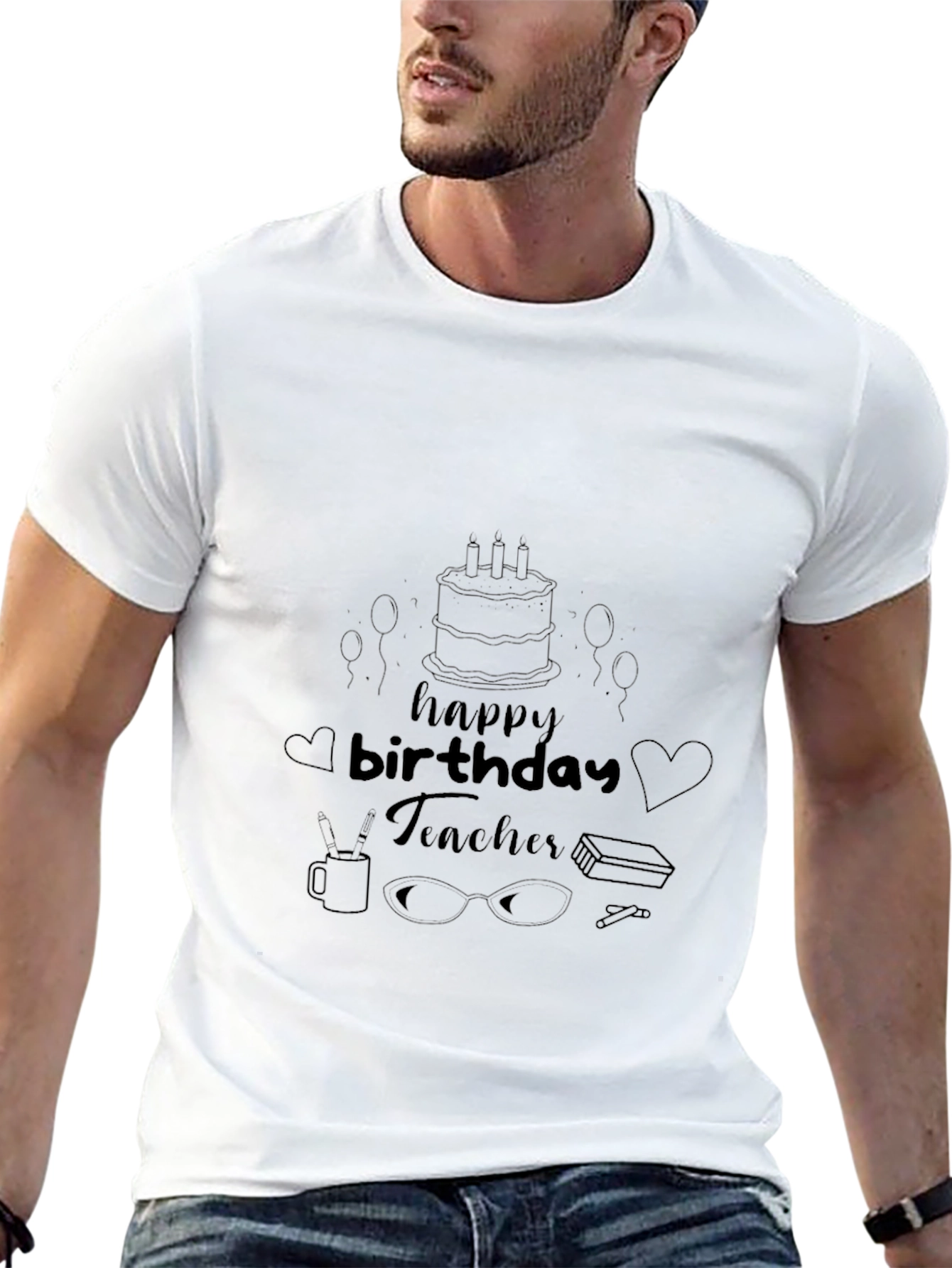 Happy Birthday Teacher Graphic T-Shirt